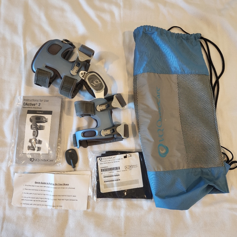 VQ OActive 2 Standard Hinge Knee Brace, Right, Osteo-Arthritis, Therapy